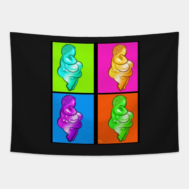 Goddess Pop Art Tapestry by Big Sexy Tees