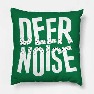 Deer Noise, White Pillow