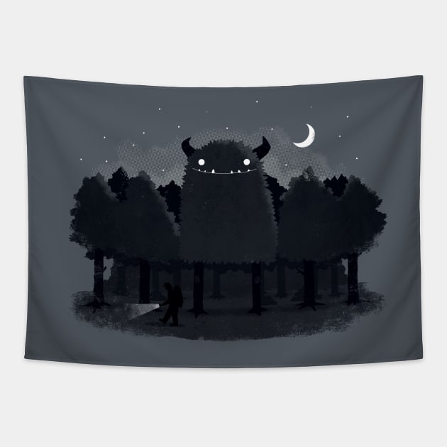 Monster Hunting Tapestry by DinoMike