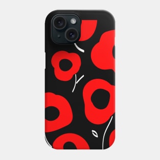 Poppies pattern Phone Case