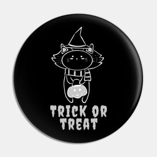 Cat Trick or Treat Pin