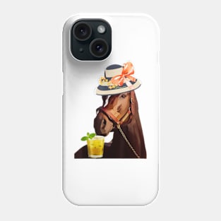 Funny Horse Derby Party Blue Phone Case