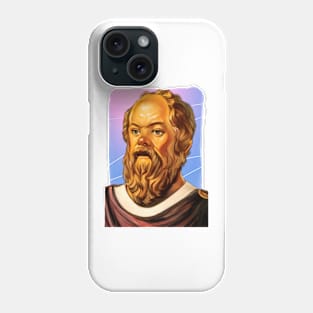 Ancient Philosopher Socrates illustration Phone Case