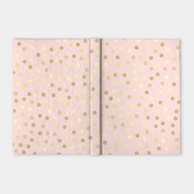 Gold Polka Dots Blush Pink Background - Gold Polka Dots ...