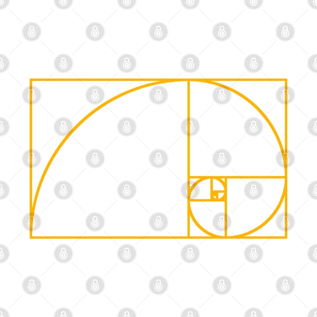 The Golden Ratio Fibonacci Spiral by labstud