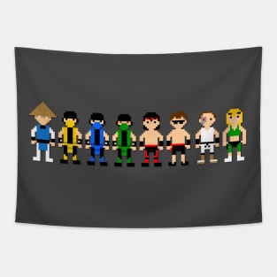 Kombat 1 Pixel art Tapestry