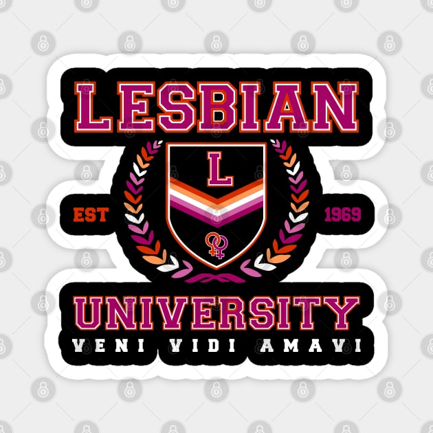 Lesbian University for sapphic individuals Magnet by remerasnerds