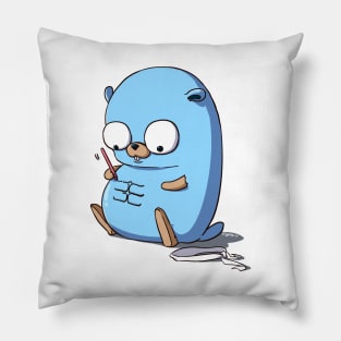 Golang Gopher Go Six Pack Pillow