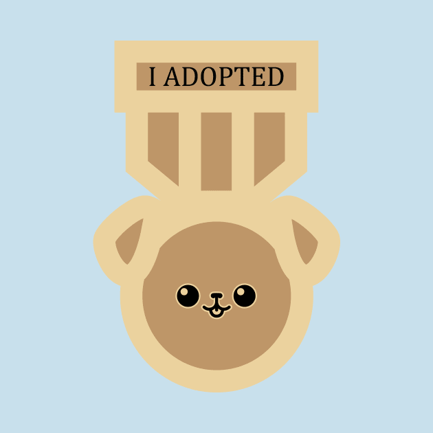 I Adopted A Dog Medal of Honor by SlothgirlArt