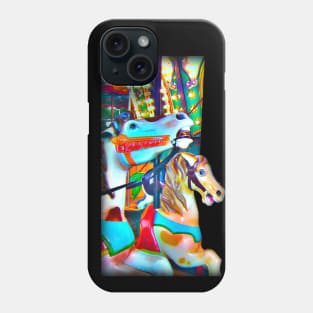 Lifeless plastic horse that serves to amuse people Phone Case