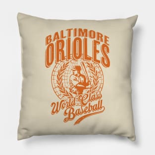 Vintage ORIOLES World Class Baseball Pillow