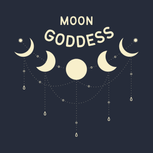 Moon Goddess Full Moon Pagan Wiccan Cheeky Witch® T-Shirt