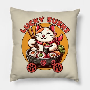 Maneki Neko Sushi lover Pillow