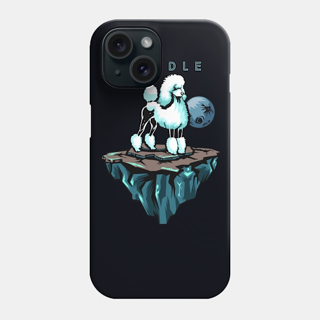 Poodle in space Phone Case by WearthisWearthat