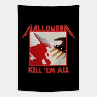 Halloween Kill Em All Tapestry