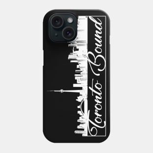 Toronto Bound Skyline - Black Phone Case