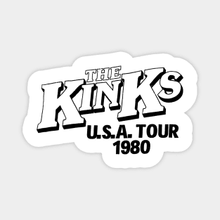 Vintage Tour Kink's 1980 Magnet