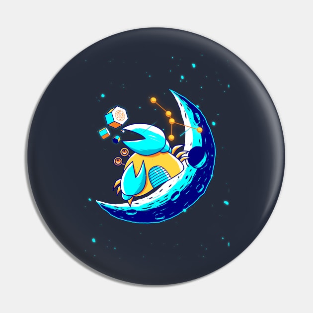 Zodiac Cancer Pin by hnggraphicdesign