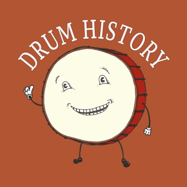 Drum History - Tom the Drum Logo by Drum History Podcast