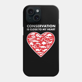 Reptiles Conservation Heart Phone Case