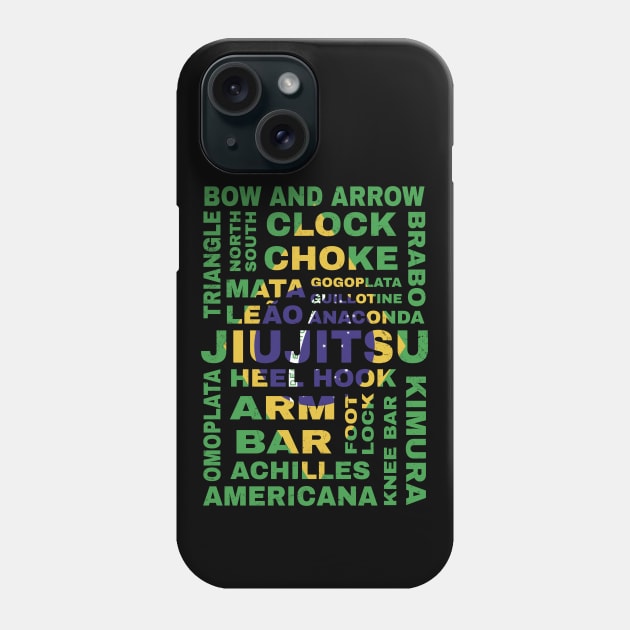 Guide to Jiu Jitsu Flag of Brazil Phone Case by NicGrayTees