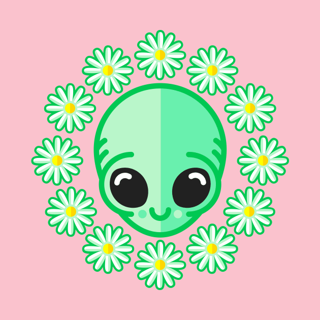 Happy Alien Daisy by chobopop