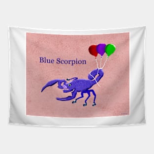 Friendly Blue Scorpion Tapestry