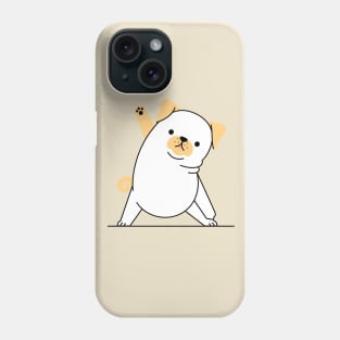 Yoga Dog Stretching Sideways Phone Case