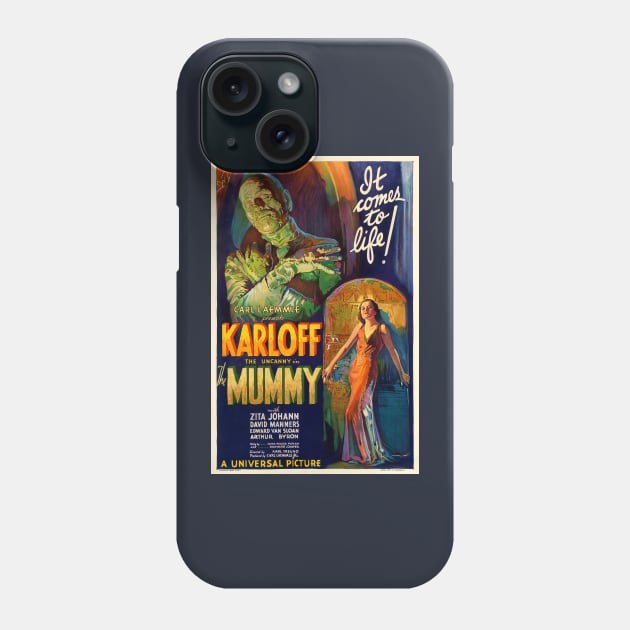 the mummy Phone Case by UNDER THE QUARTER