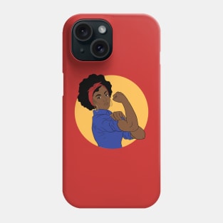 Blak woman too strong Phone Case