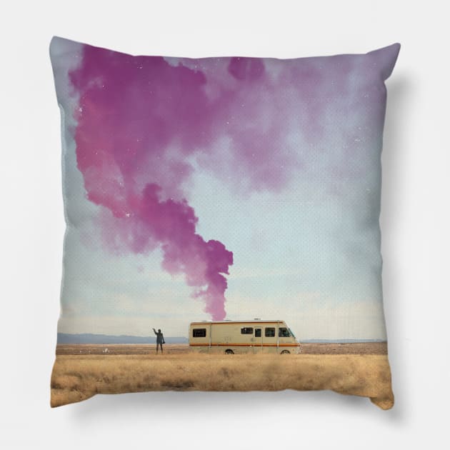 Breaking Bad retro travel print Pillow by 2ToastDesign