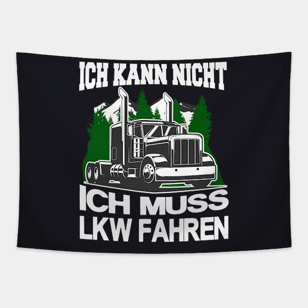 Trucker LKW Fahrer Geschenk Tapestry by Foxxy Merch