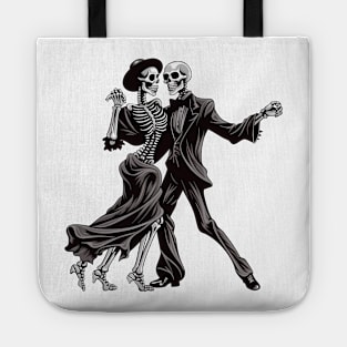 Last Dance With Death Skeletons Tote