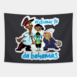 Bahamas Cartoons Tapestry