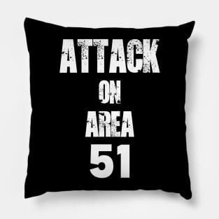 Attack on area 51 Pillow