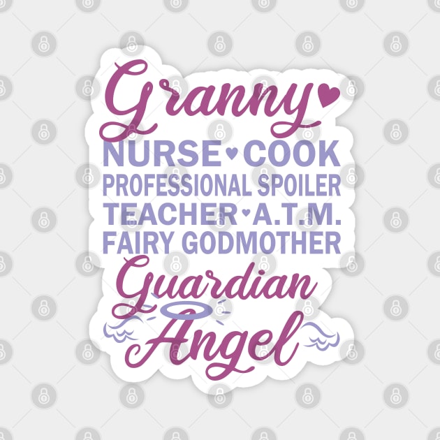 Granny Nurse Cook Spoiler Teacher ATM Fairy Angel Magnet by bydarling