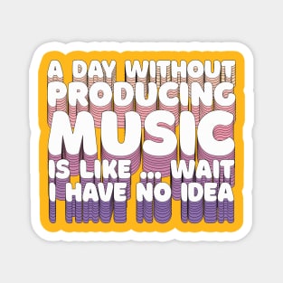 Music Production / Sound Engineer Typography Design Gift Magnet