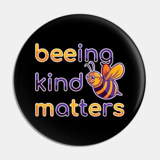 Being Kind Matters (purple and yellow) Pin