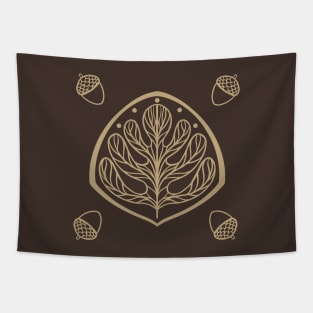 Oak Leaf Merit Badge with Acorns Tapestry