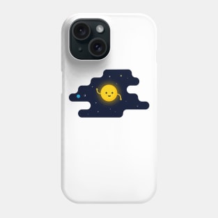 Kawaii Sun In Space T-Shirt Phone Case