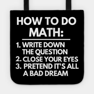 How to do math Tote