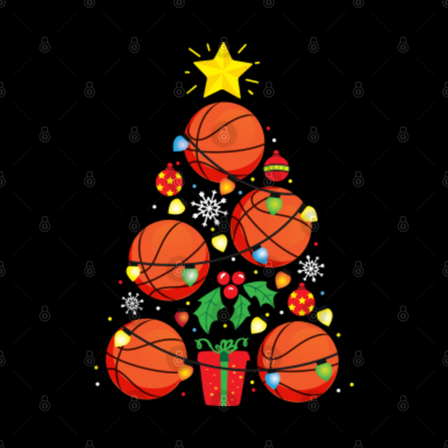 Basketball Christmas Tree Gifts - Basketball - Tapestry | TeePublic