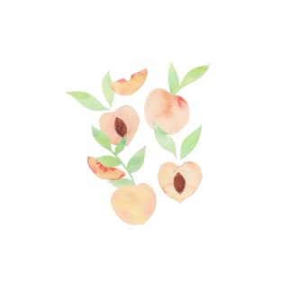 Watercolor Peaches T-Shirt