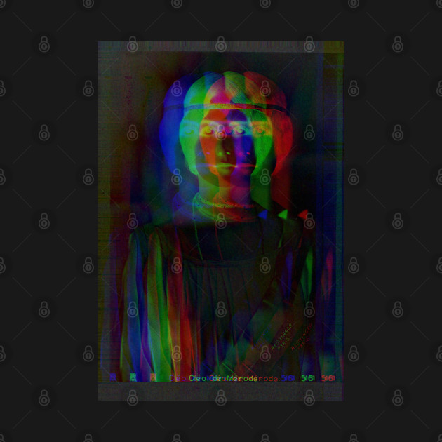 Disover Dramabite Glitch art colourful rainbow woman portrait - Glitch - T-Shirt