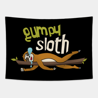 Grumpy Sloth Tapestry