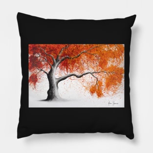 Orange Autumn Tree Pillow