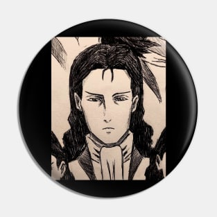 Anime Character Sketch Pin