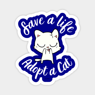 Save A Life Adopt A Cat Magnet