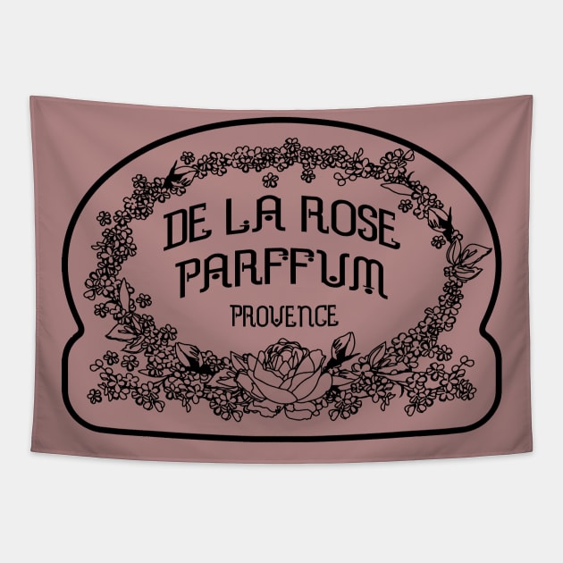 Vintage Perfume Design Tapestry by French Nik Naks