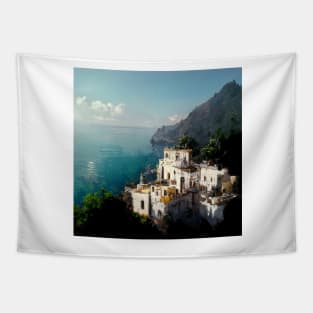 Golden sun on the Amalfi Coast II Tapestry